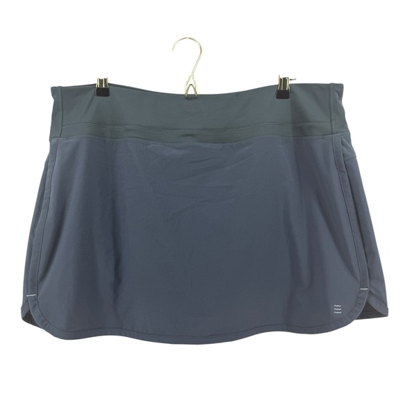 Free Fly Apparel Pants - Free Fly Bamboo Lined Breeze Skort Womens XXL Dark Gray Athletic UPF 50+